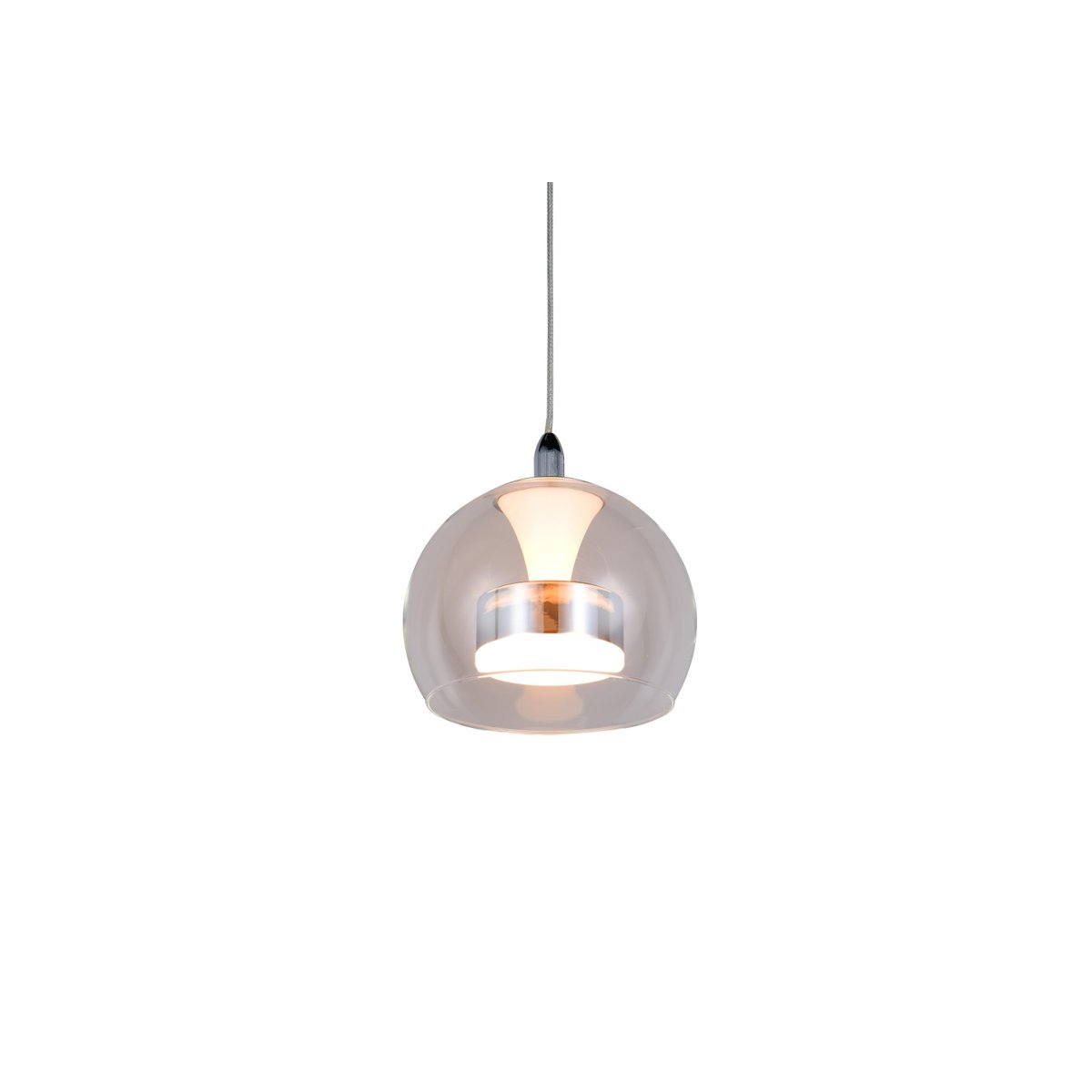 Suspension en verre design, D.20 , FLYNT transparent, TRIO