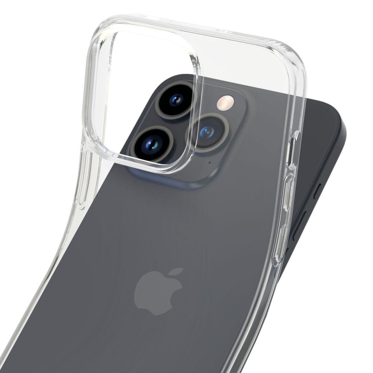 Coque iPhone 15 Pro Souple Made In France couleur unique, ESSENTIEL B
