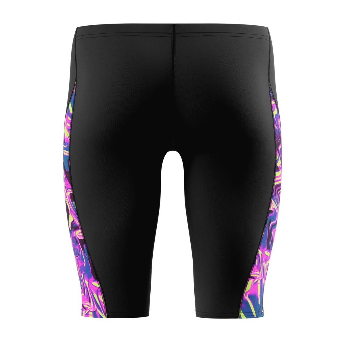 Jammer de natation à taille ajustable motif/style abstrait SPLICED noir, SPEEDO