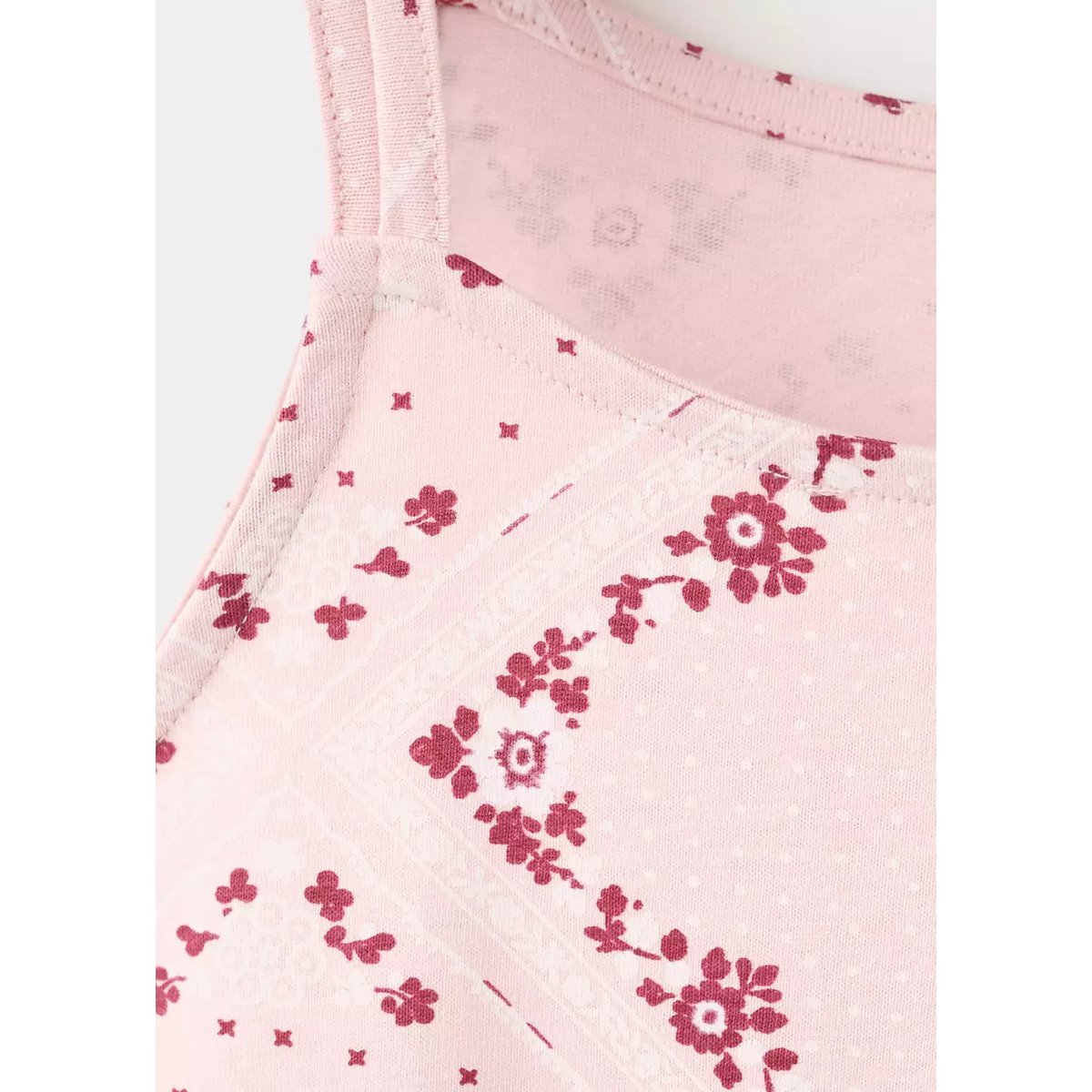 Robe coton imprimée rose, MANGO KIDS