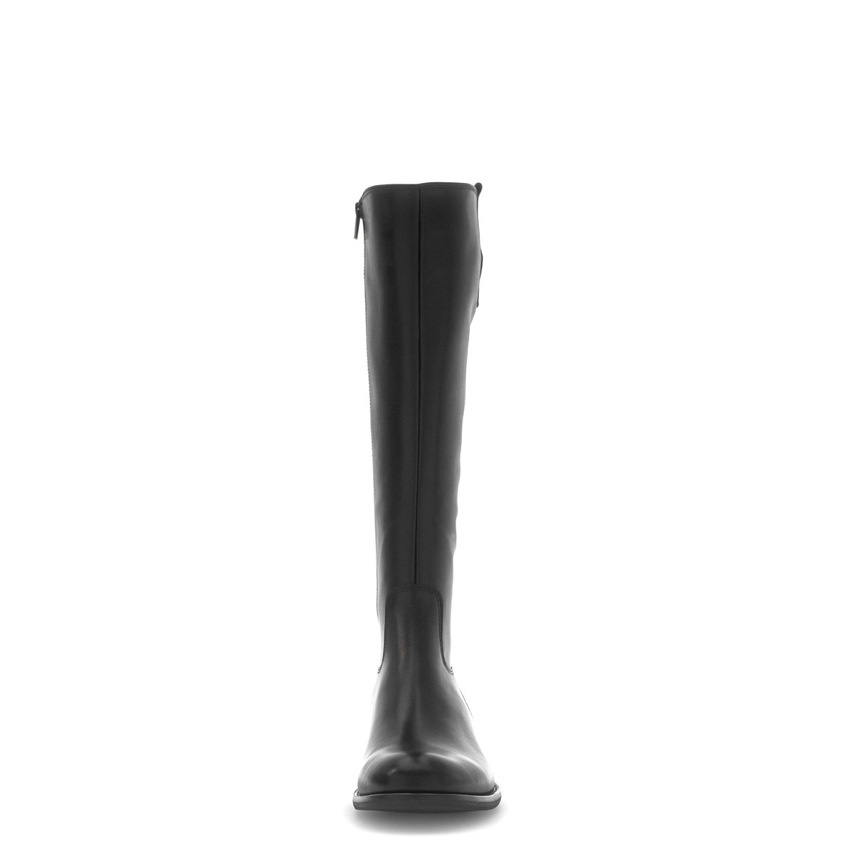 Bottes en cuir lisse à talon décroché noir lisse, GABOR