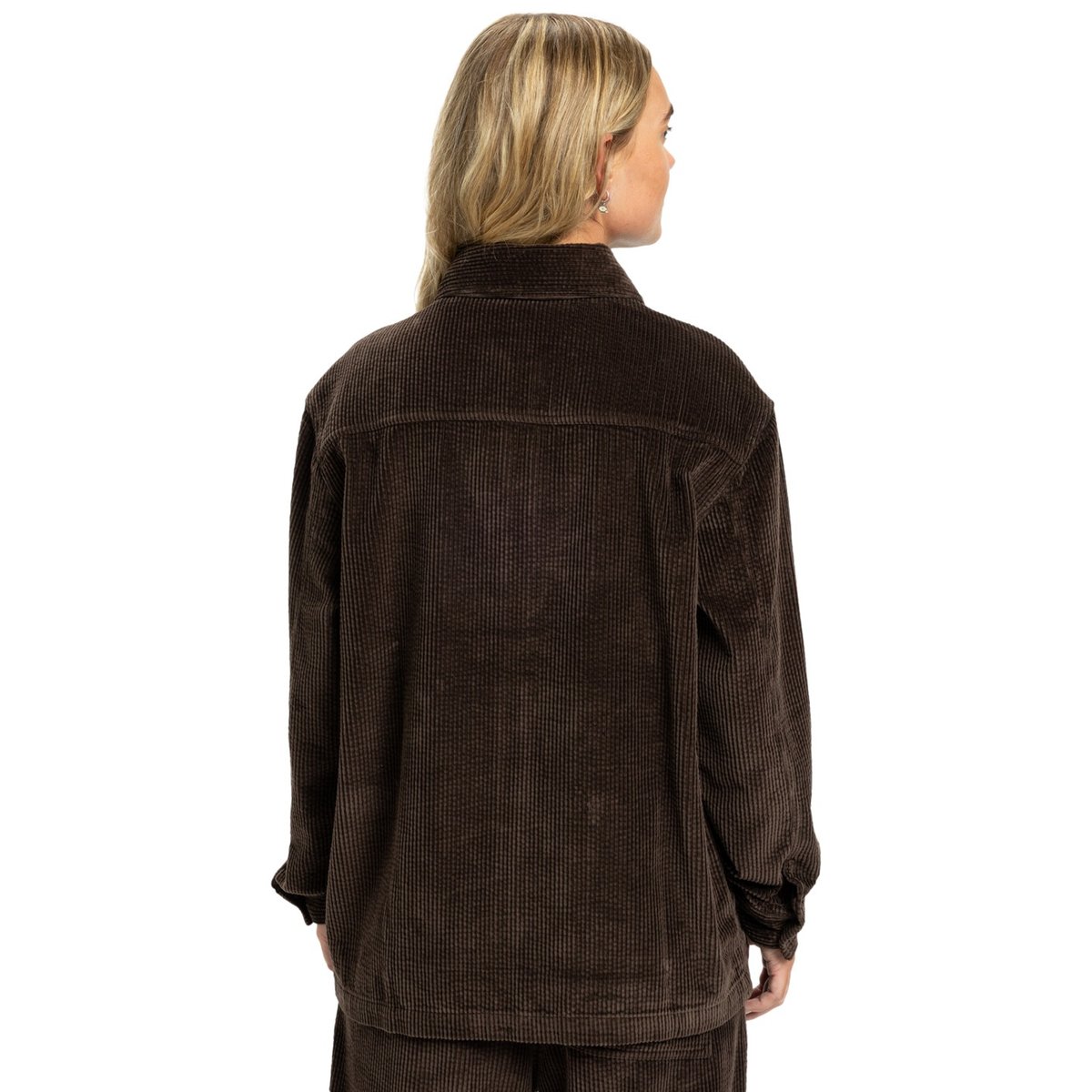 Surchemise zippée à manches longues PAYARAWA marron chocolate brown, QUIKSILVER