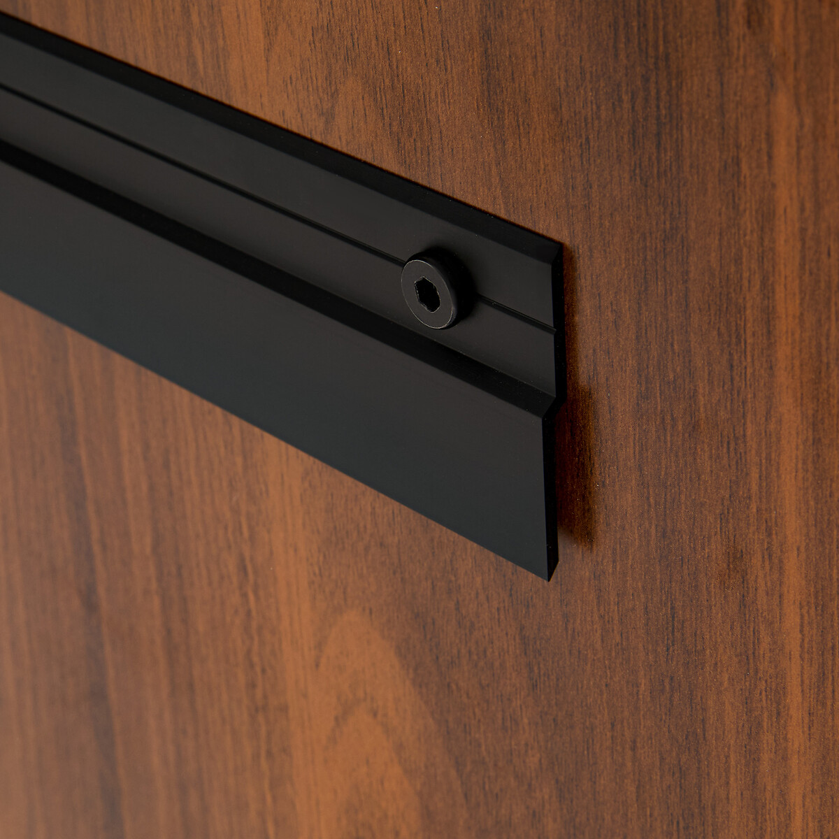 Iodus walnut veneer rectangular mirror, 60 x 90cm walnut color stained, LA REDOUTE INTERIEURS