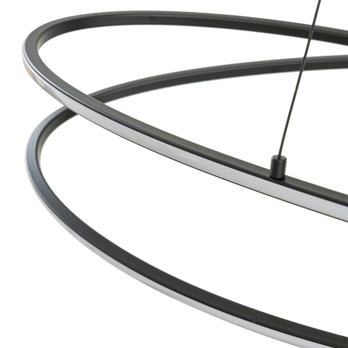 Suspension en métal moderneLED, Gavril noir, LUCANDE