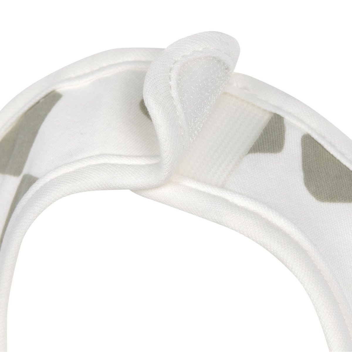 Lot de 3 bavoirs naissance blanc, olive, LASSIG