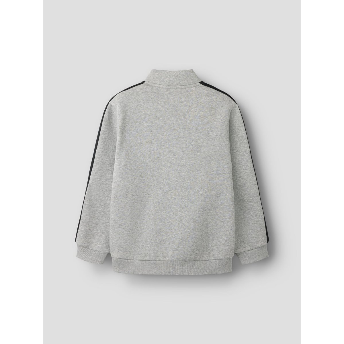 Sweat Zippé gris - grey melange1, NAME IT