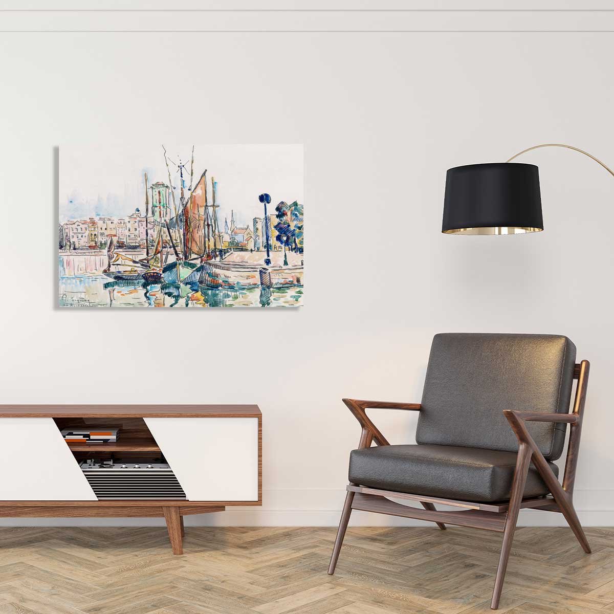 Tableau la rochelle de paul signac tableau alu dibond, HEXOA