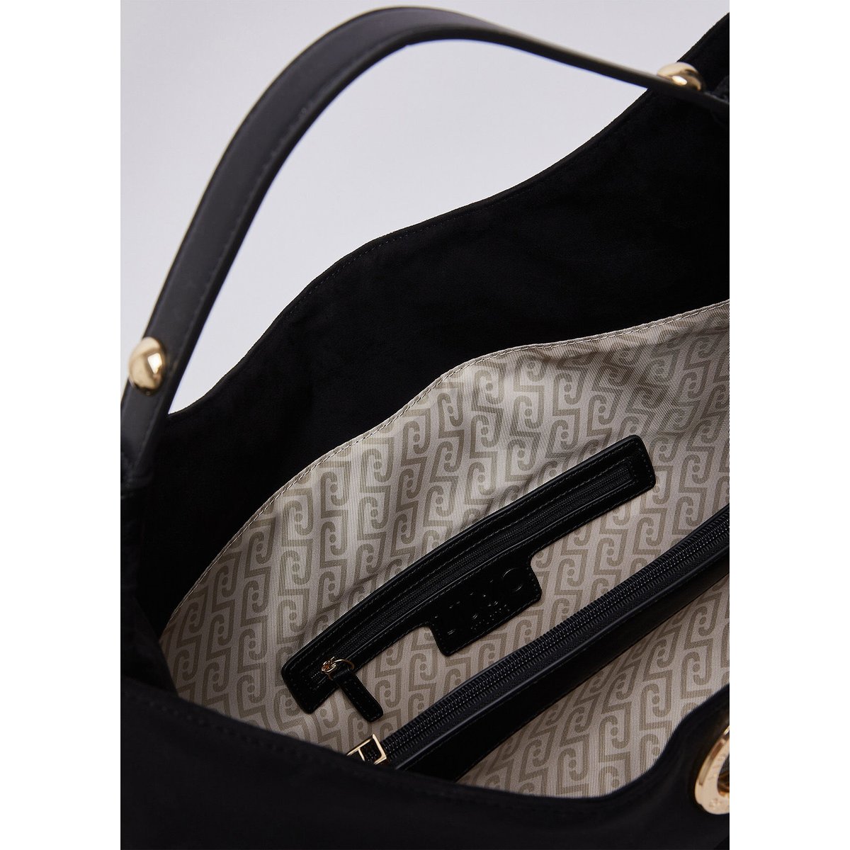 Sac hobo grand format avec clous noir, LIU JO
