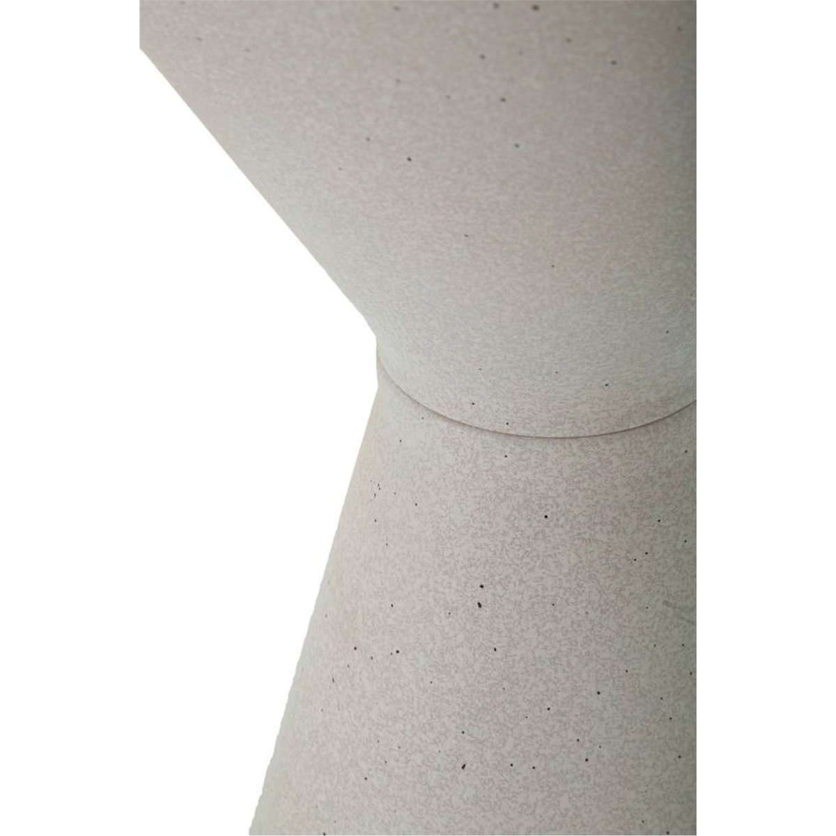 Table d'appoint fer plateau céramique MODERN blanc effet marbre, RECOLLECTION
