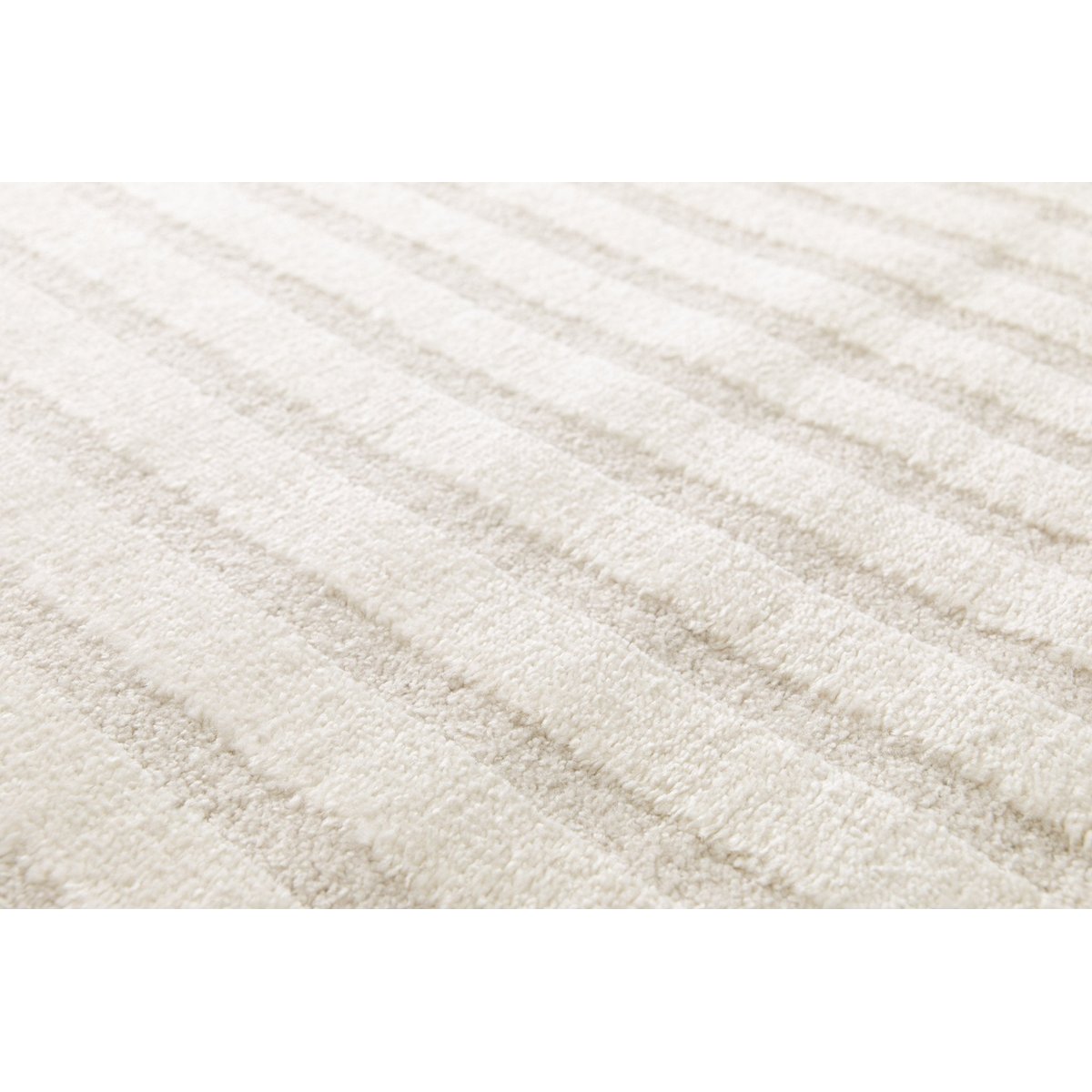 Tapis doux et confortable et graphique ARCADE beige sable, AFK LIVING