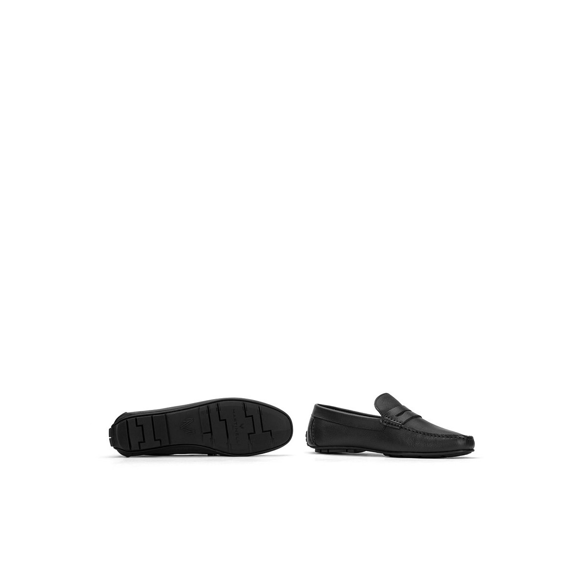 Mocassins cuir Pacific black, MARTINELLI