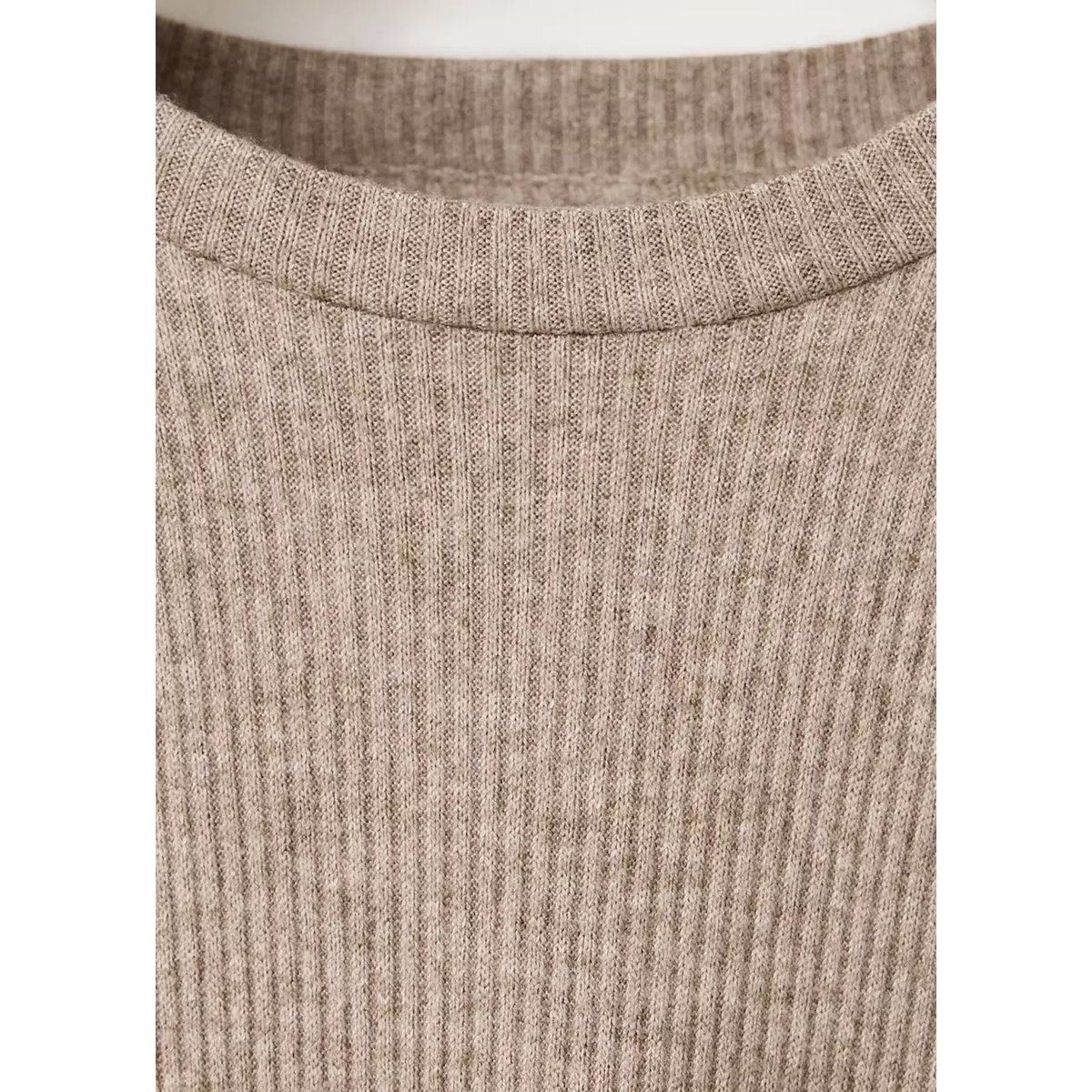 Robe côtelée à nœud gris vison, MANGO KIDS