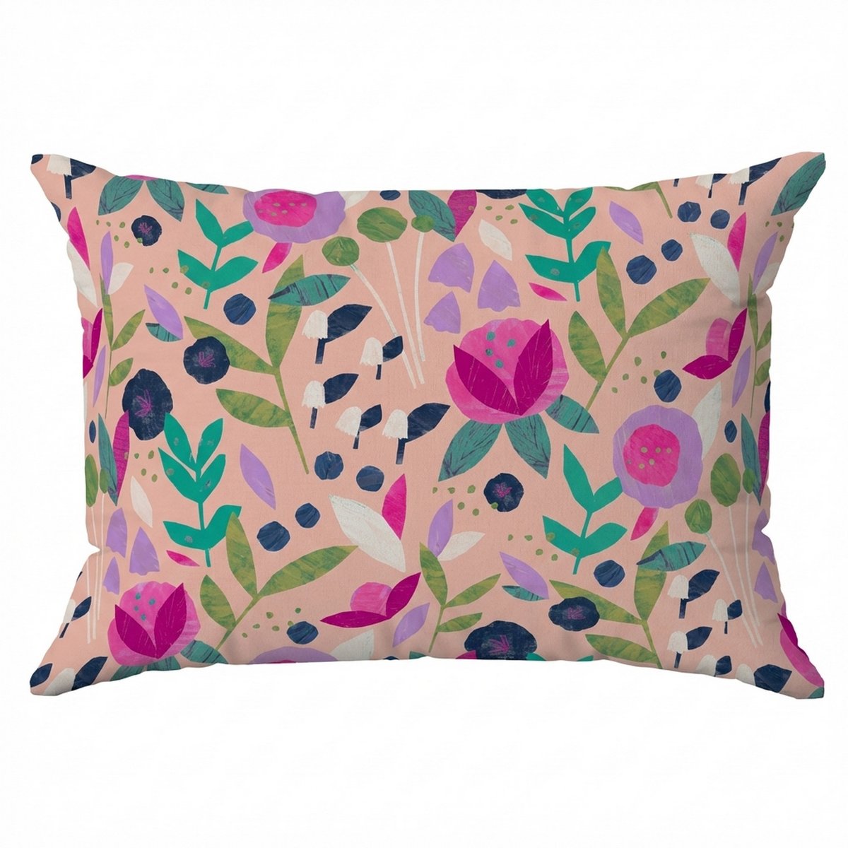Parure de lit en Percale de Coton Floral Collage Rose - KATE MERRITT rose, EDEN