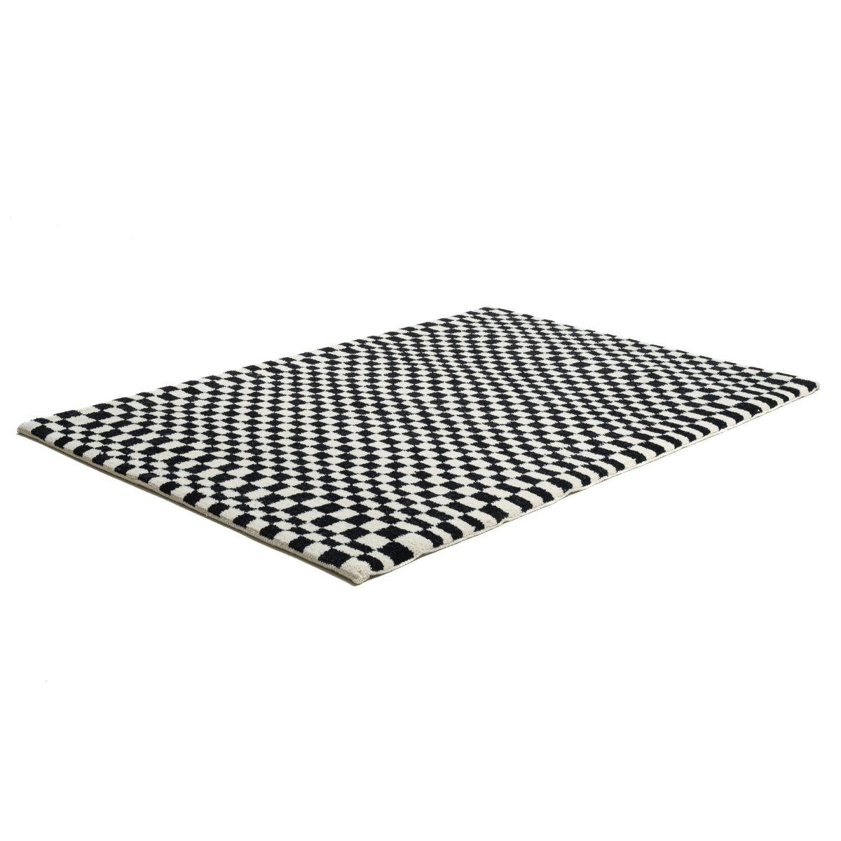 Tapis berbère en laine vierge noué à la main noir et blanc, THEKO
