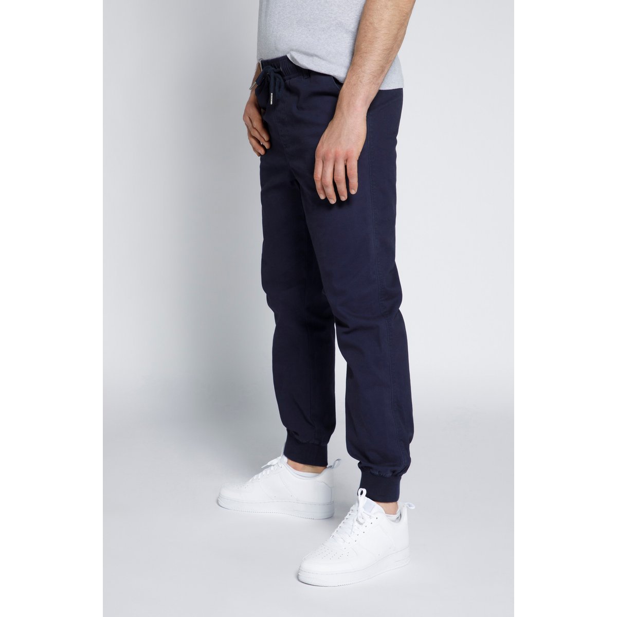 Pantalon à enfiler, coupe Modern Fit marine foncé, STHUGE