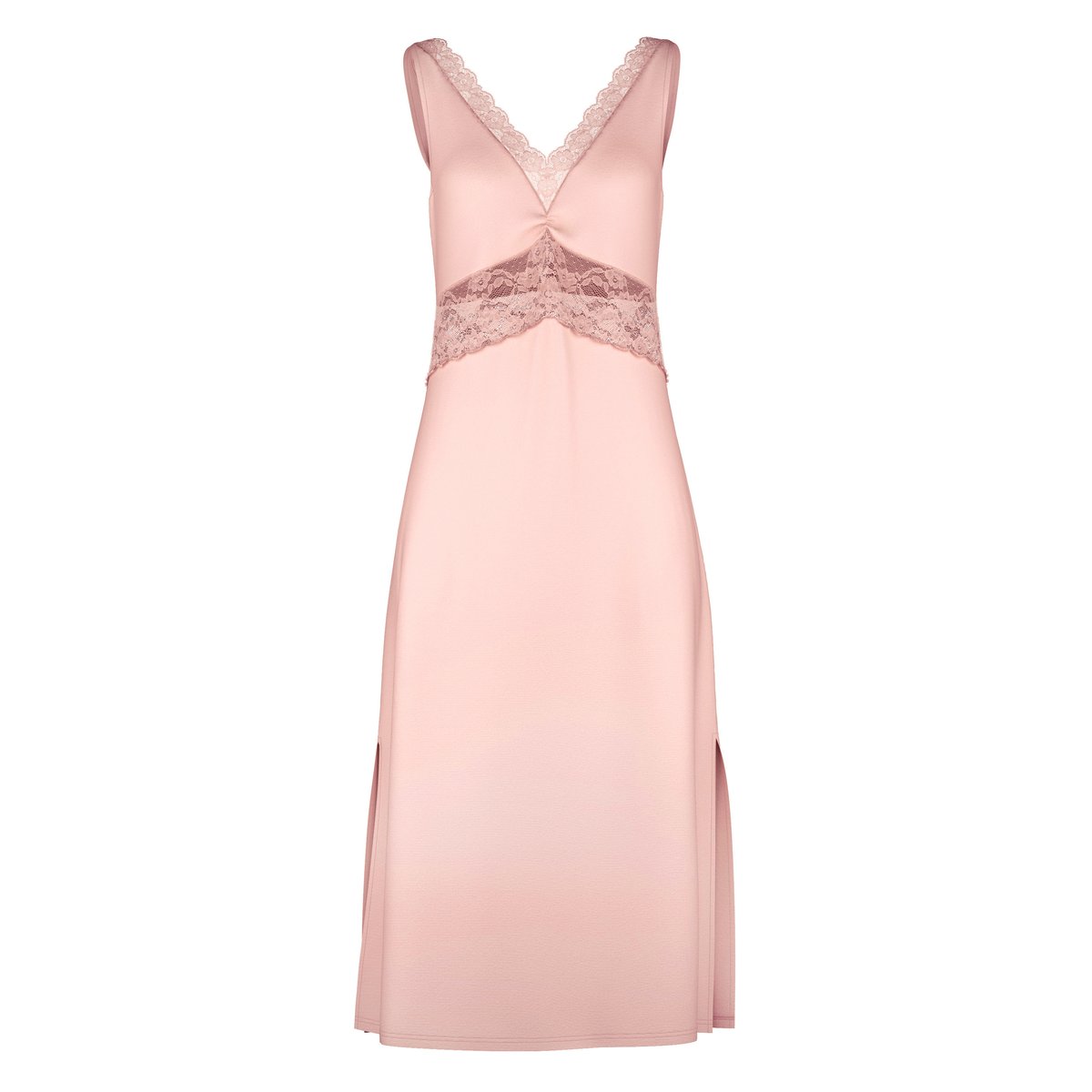 Chemise de nuit, longueur 120cm, Cradle to Cradle Certified® sans manches Viscose 100% NATURE ROMANCE rose pêche, CALIDA