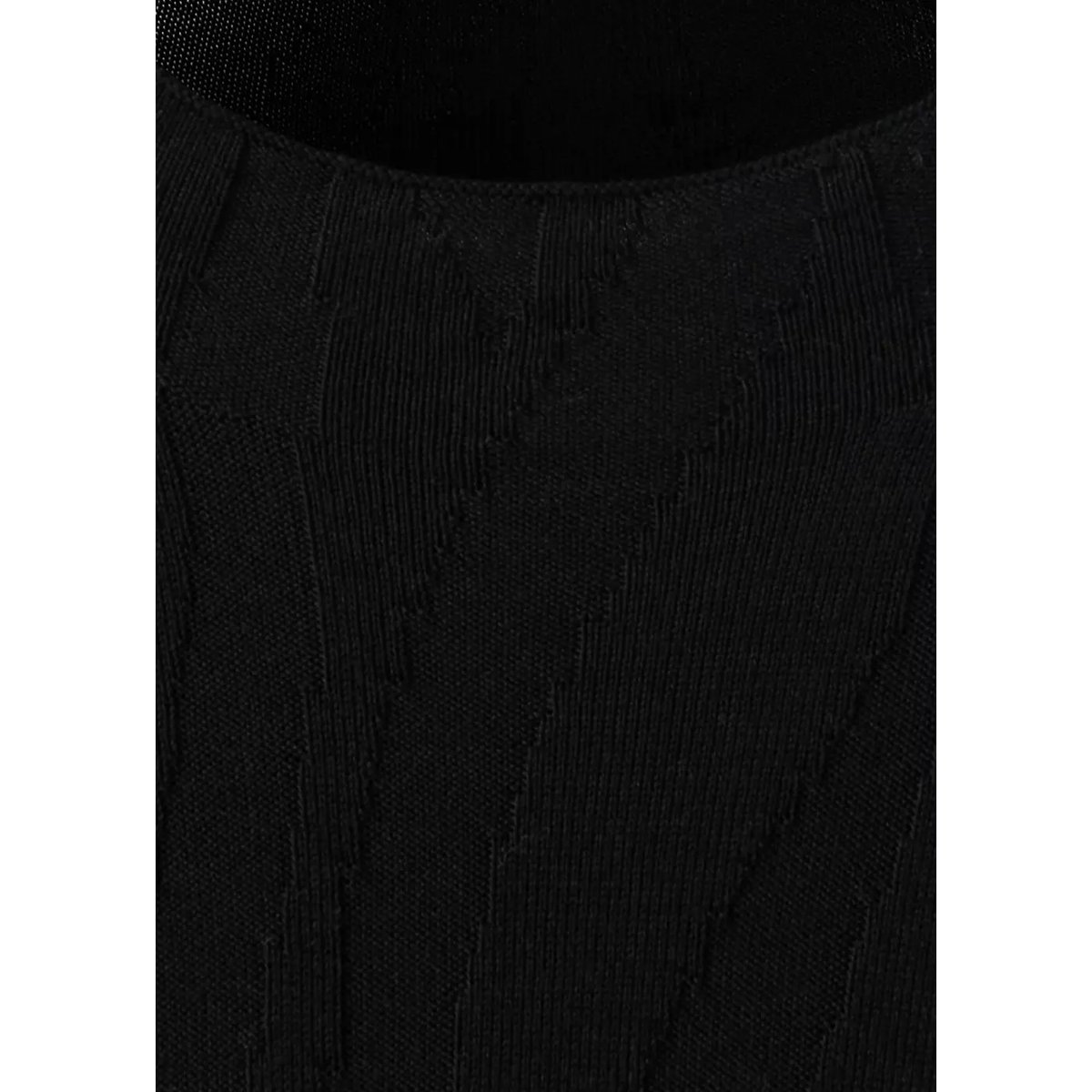Pull ajusté texturé noir, MANGO
