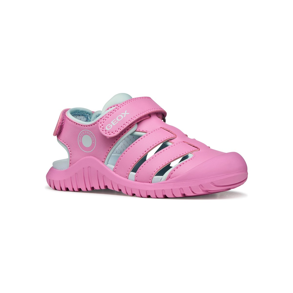 Sandales J S. FUSBETTO PRO rose foncé/vert d'eau, GEOX