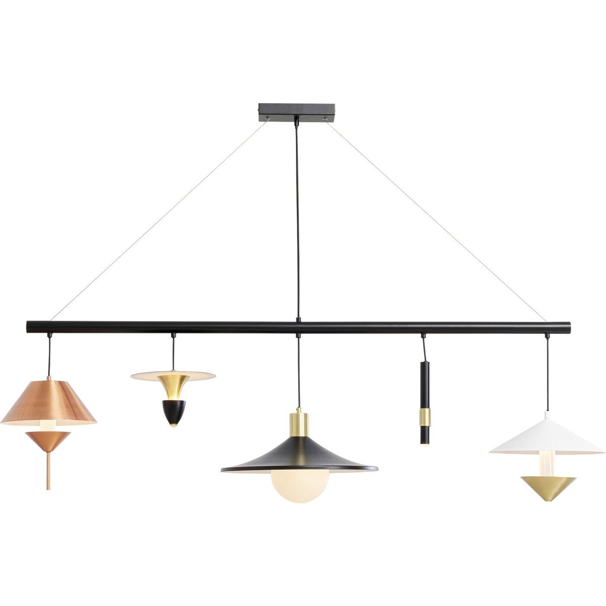 Suspension en acier, CAPPELLI multicolore, KARE DESIGN