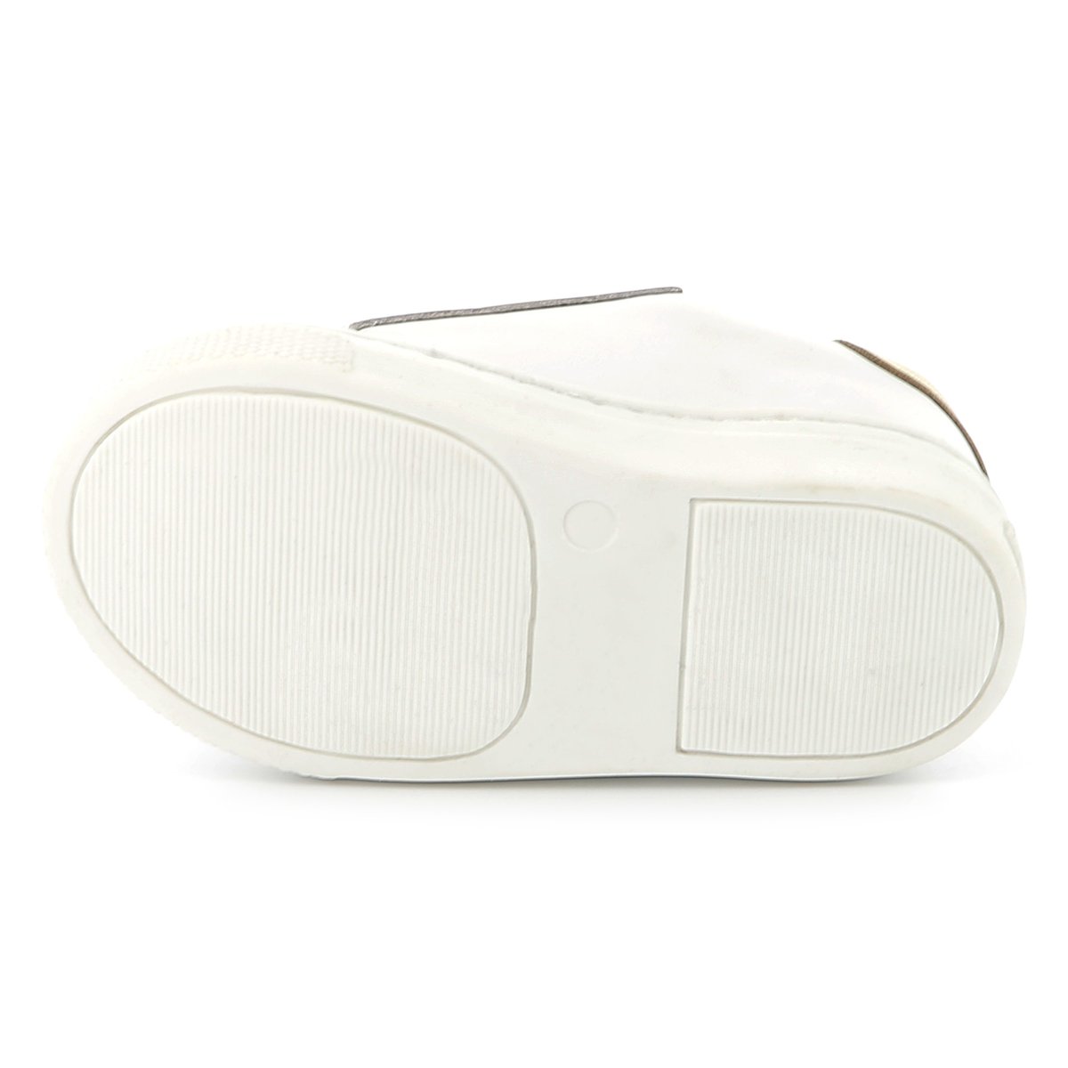 Sneakers in pelle a strappo blanc, KARL LAGERFELD KIDS
