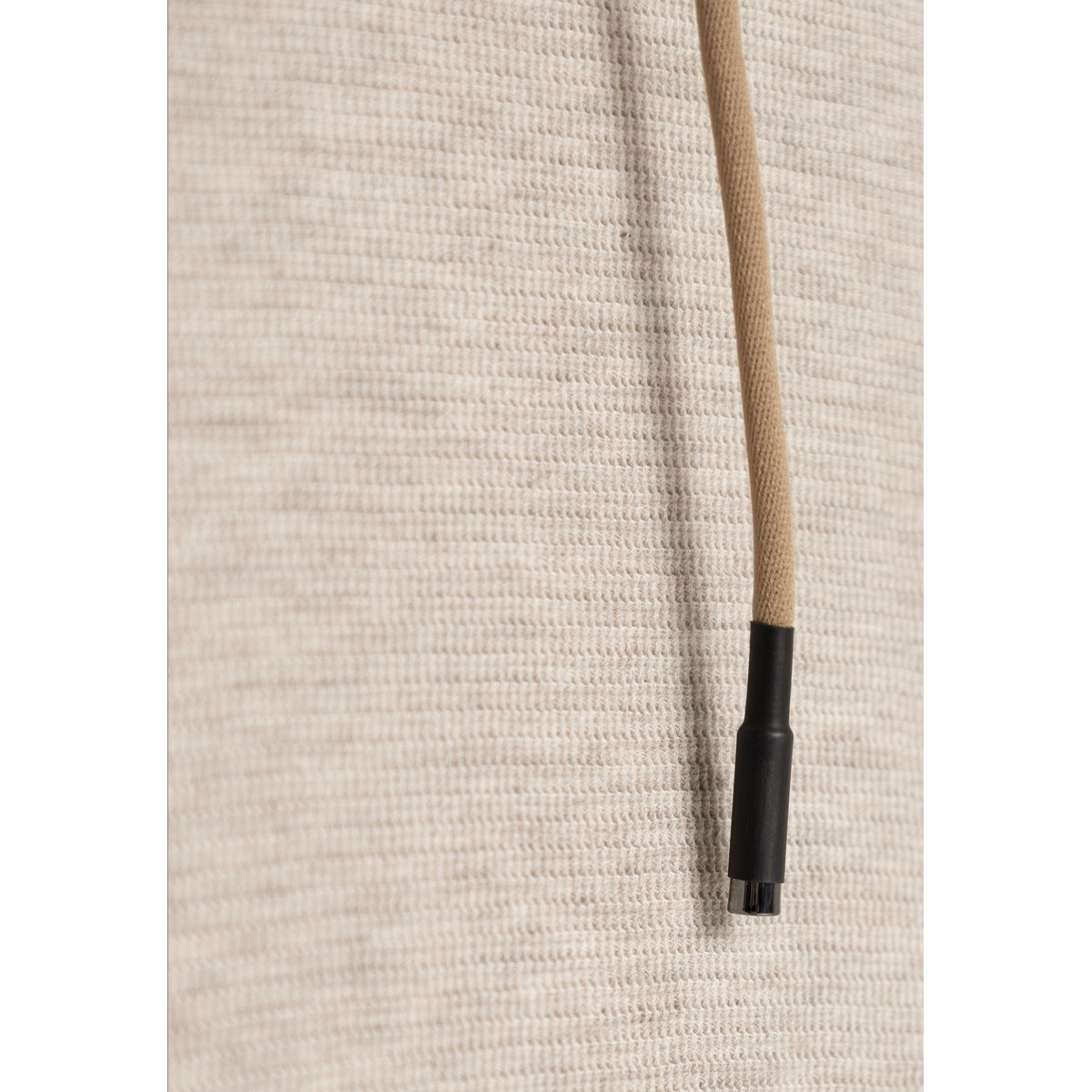 Tee-shirt à capuche maille relief beige, IKKS