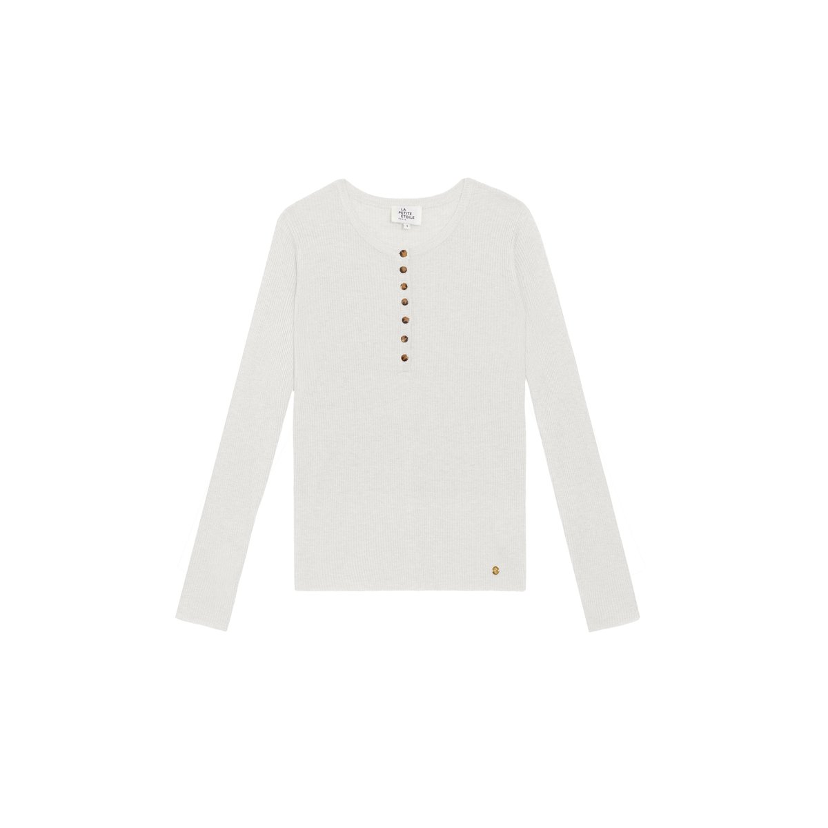 Pull col rond uni MALICE 11-ecru, LA PETITE ETOILE