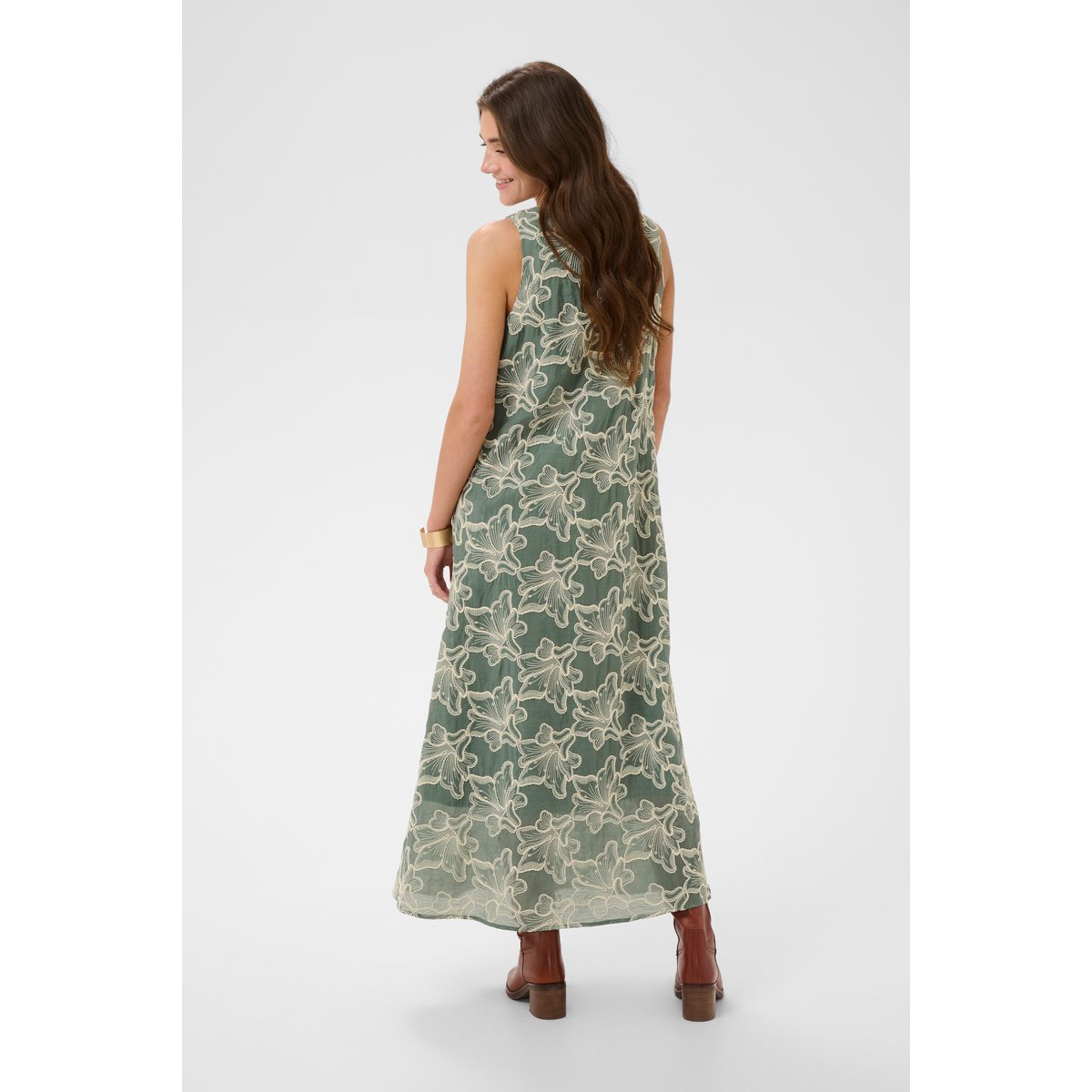 Robe vert mulled basil, CREAM