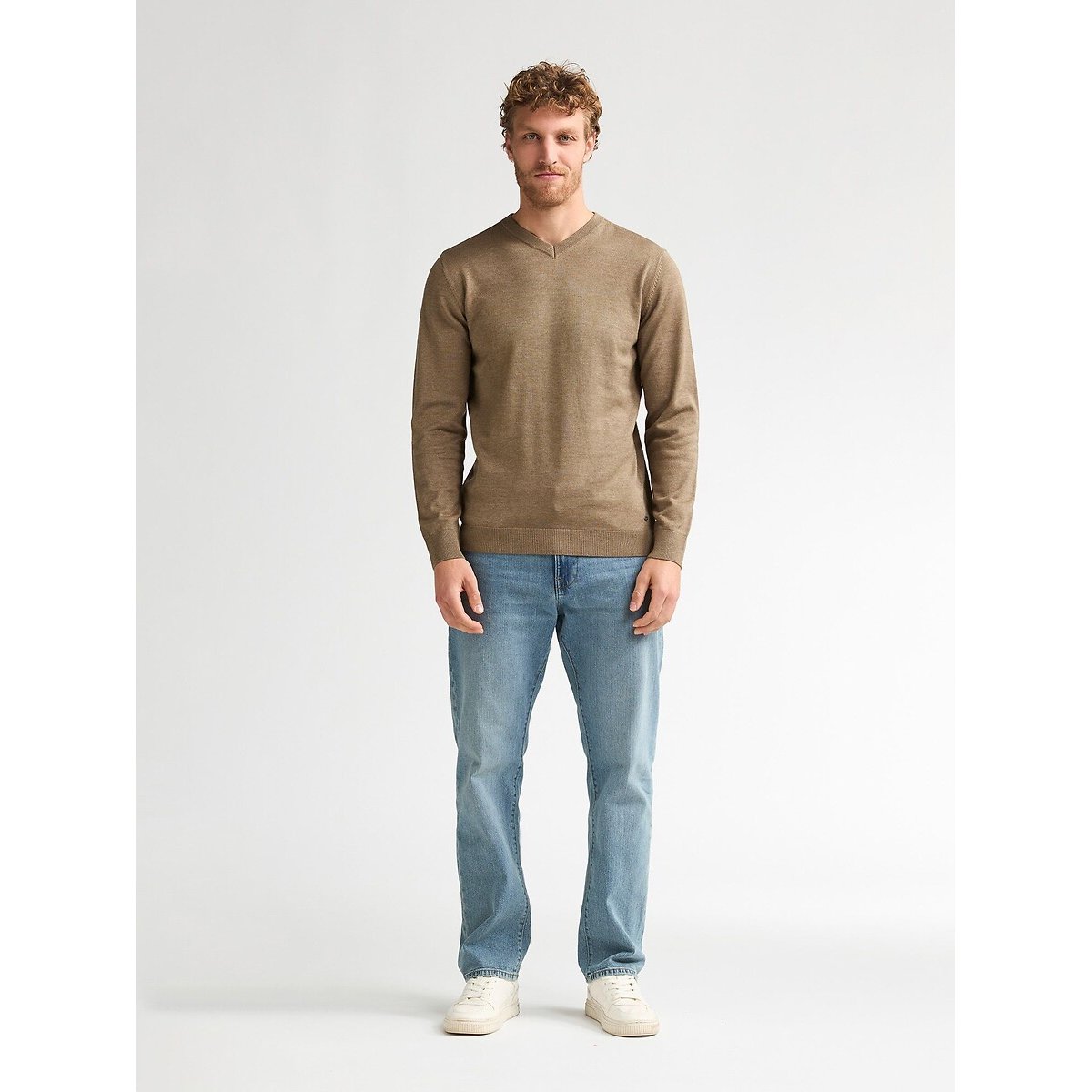 Pull col V beige, PETROL INDUSTRIES