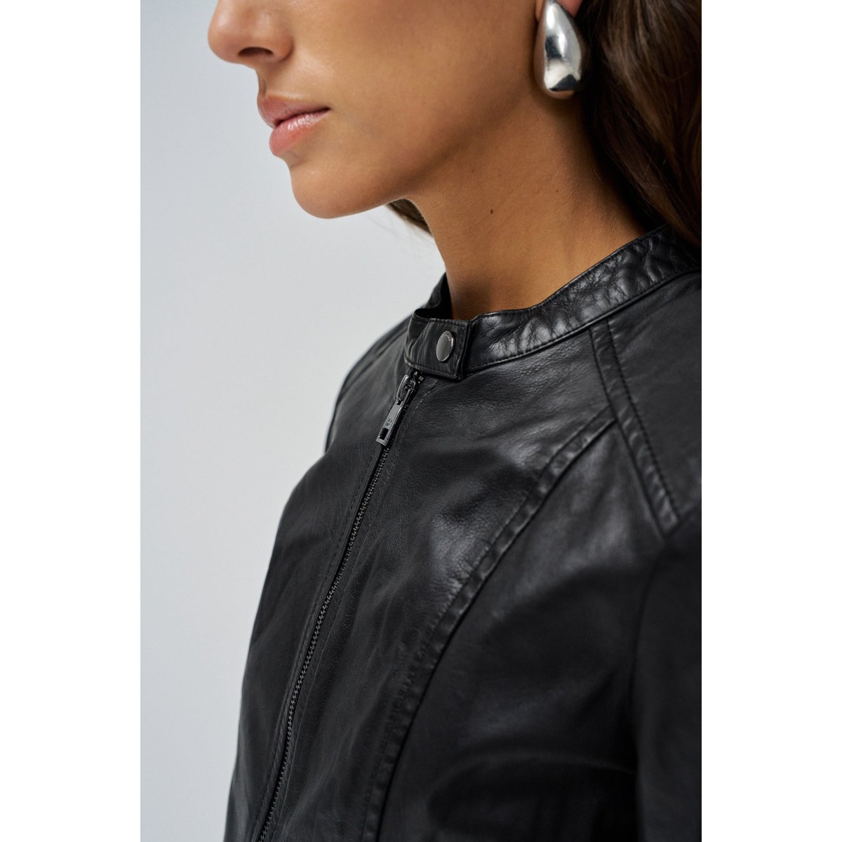 VESTE EN CUIR noir, SALSA JEANS