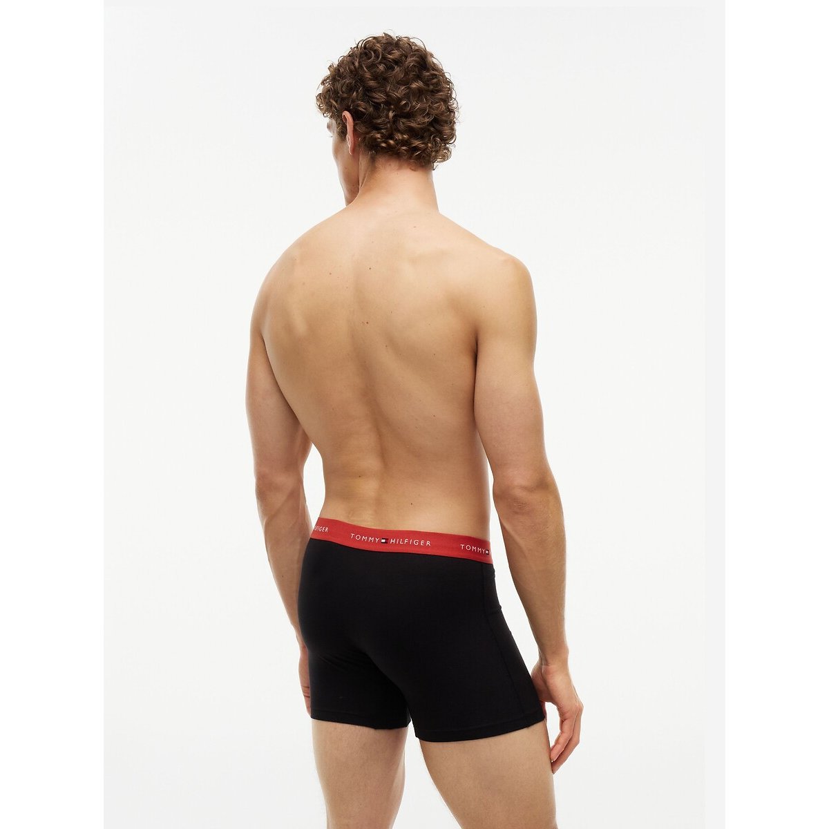 Lote de 3 boxers Signature azul + cinzento + vermelho, TOMMY HILFIGER
