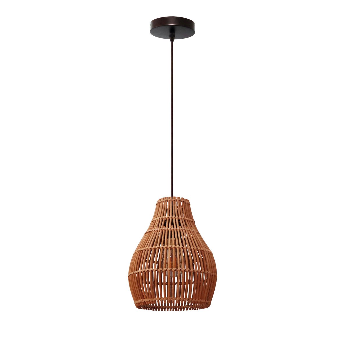 Suspension en rotin, ELONGO beige, INSPIRE