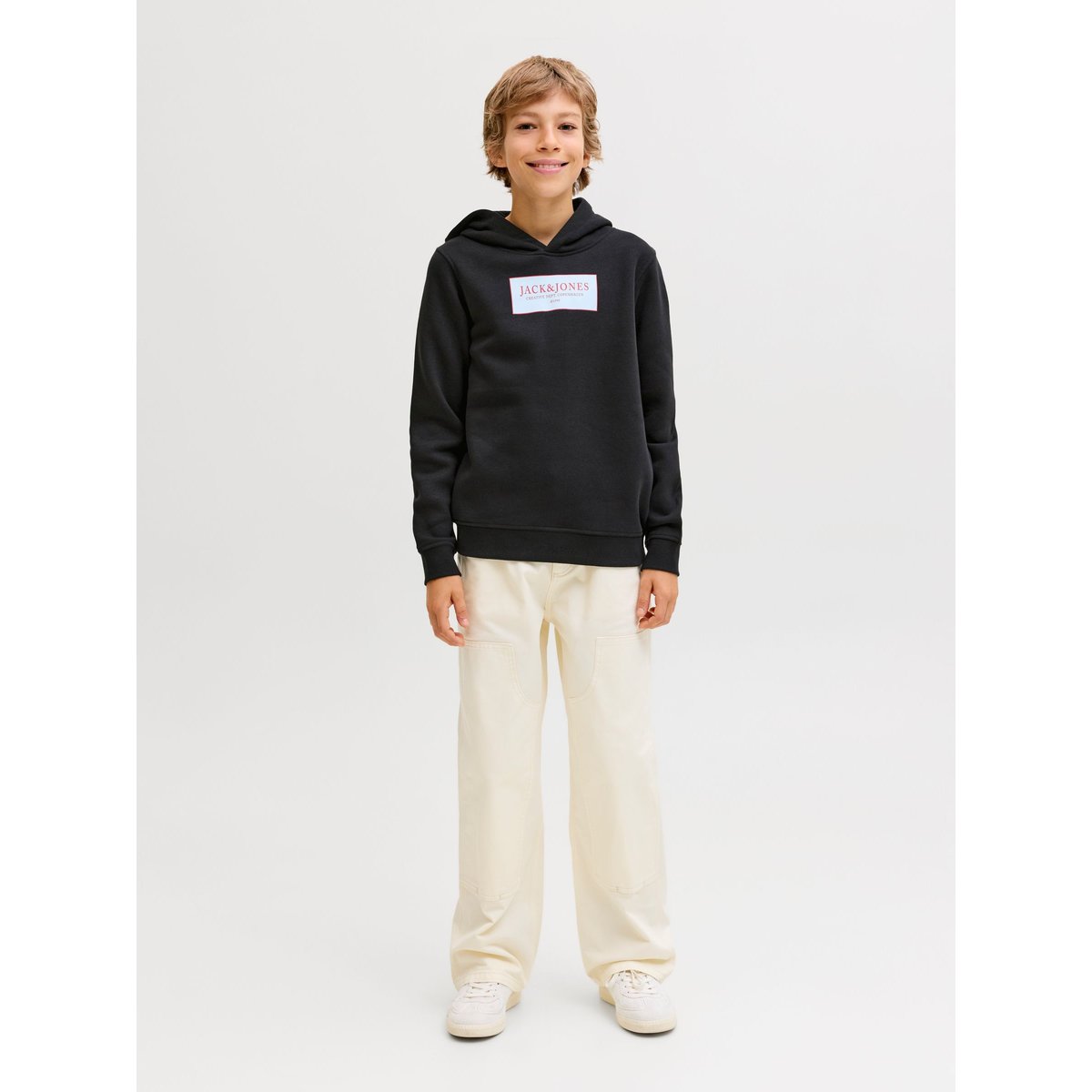 Sweat À Capuche black 1, JACK & JONES JUNIOR