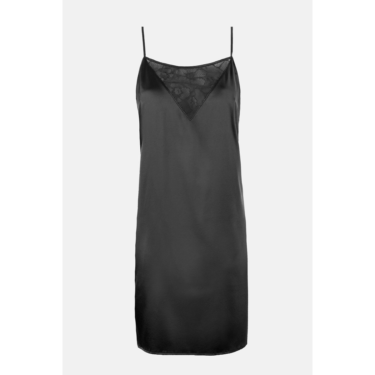 Nuisette en soie SILK'N LACE noir, MAISON LEJABY