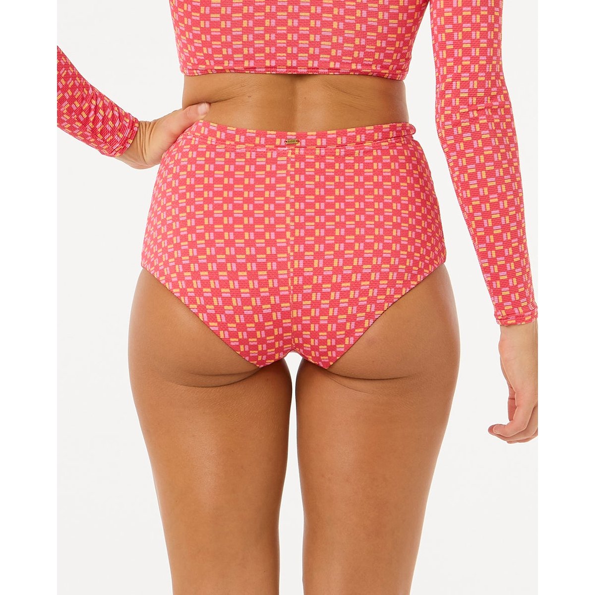 Bas de maillot de bain SHELL COVE BOY LEG PANT rouge, RIP CURL