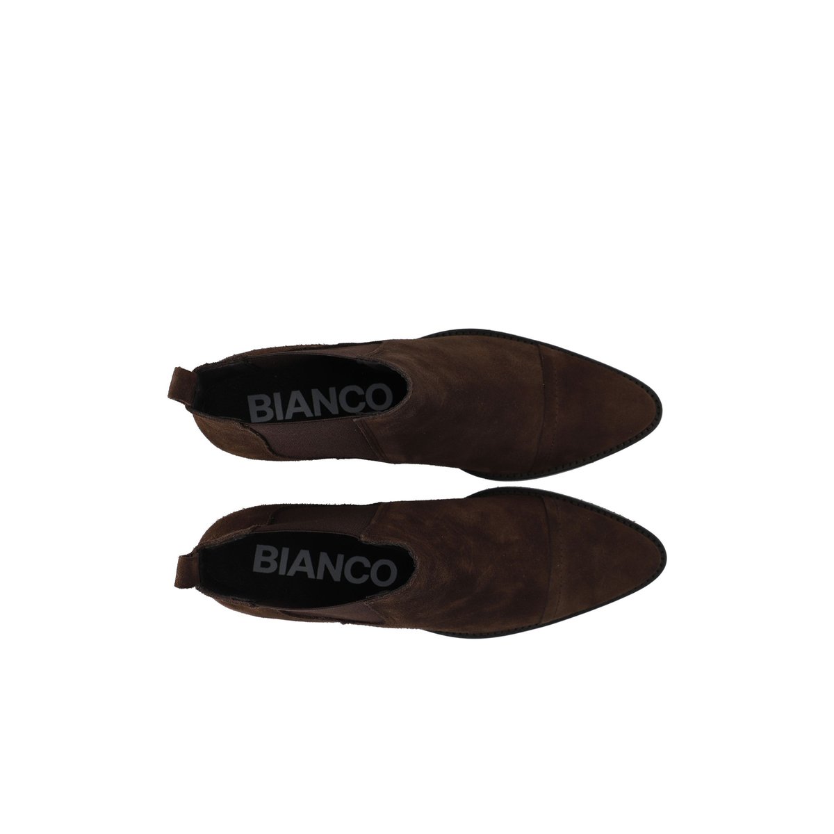 Bottes En Daim brown, BIANCO