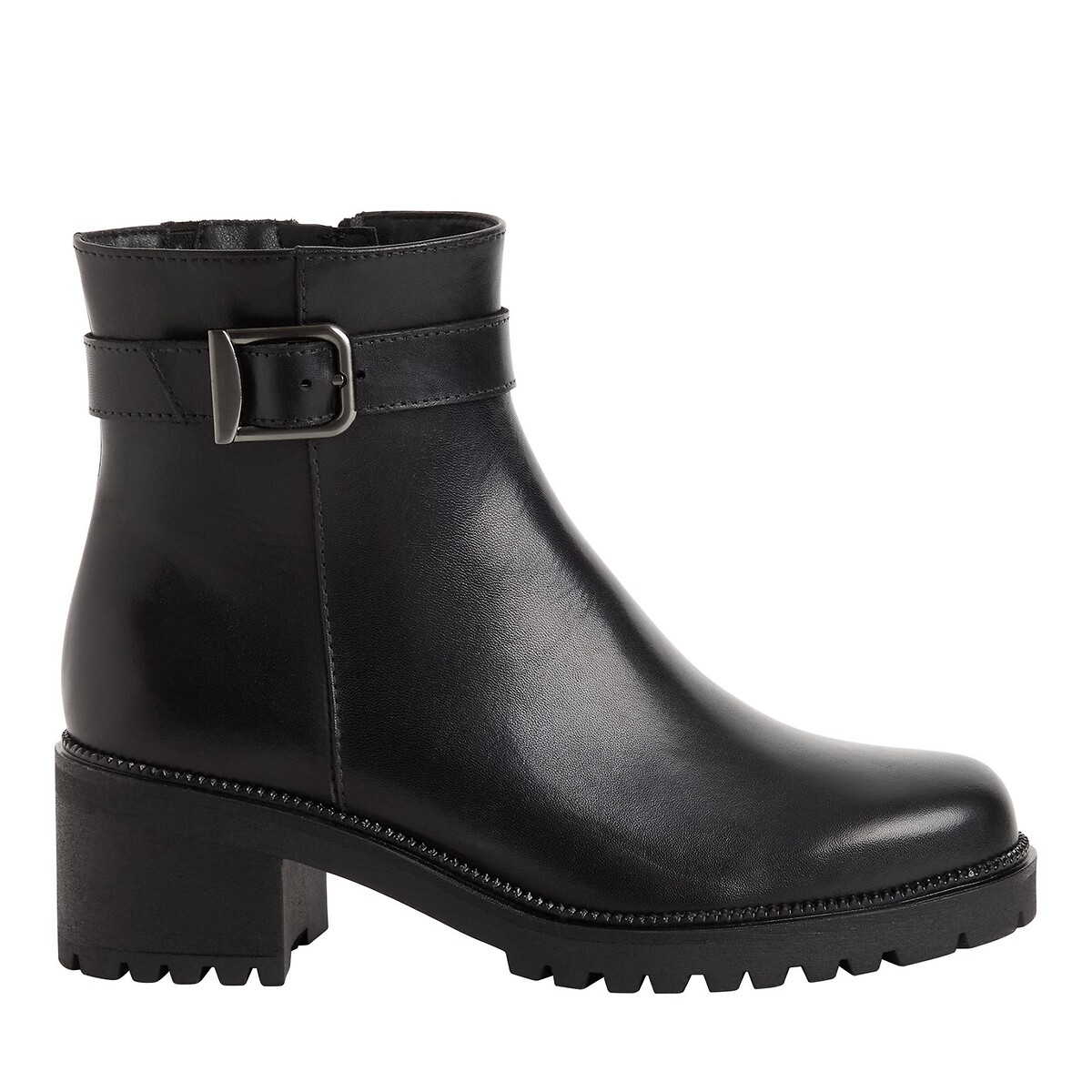 Botines de piel negro, TAMARIS