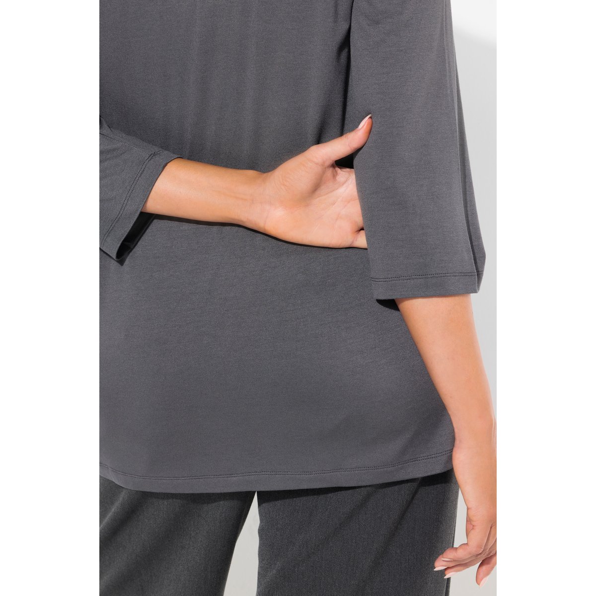 T-shirt avec imprimé métallique asphalte, ULLA POPKEN