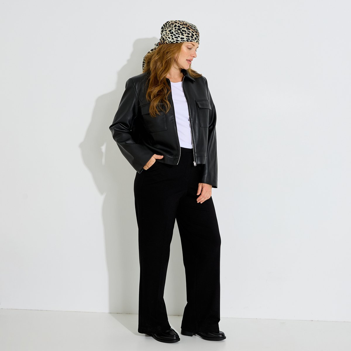 Veste mi-saison col chemise noir, GRAIN DE MALICE