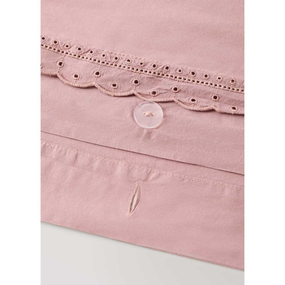 Housse de couette percale de coton lit 90 cm violet clair/pastel, MANGO HOME