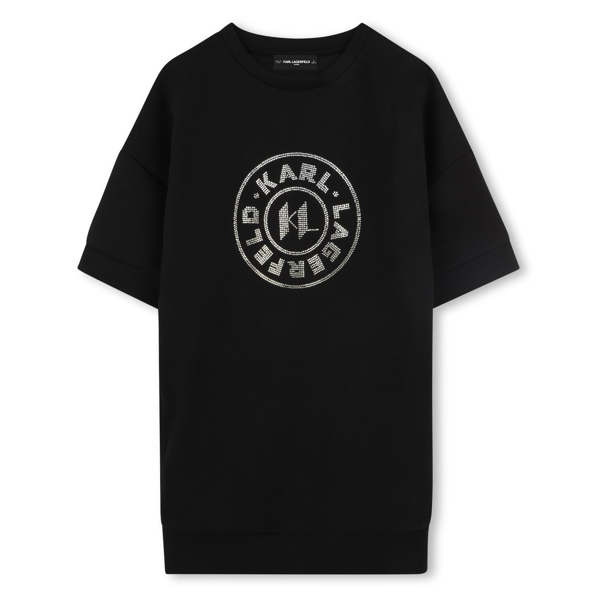 Robe à manches courtes black, KARL LAGERFELD KIDS