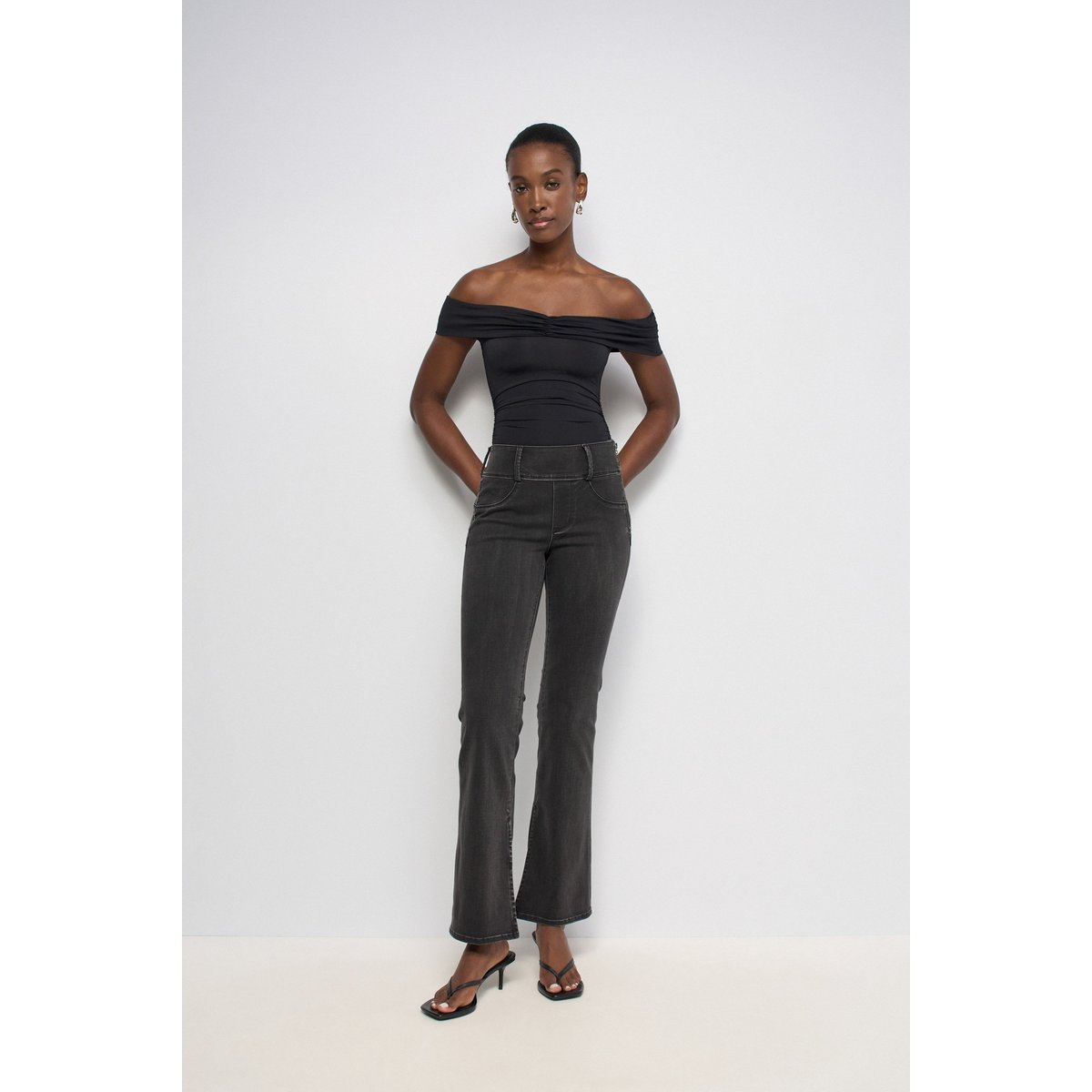 SECRET SILHOUETTE PUSH IN BOOTCUT noir, SALSA JEANS