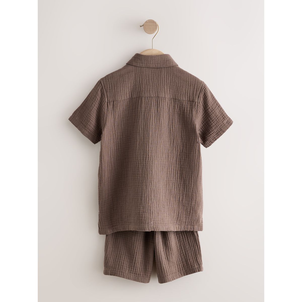 Chemise à manches courtes et short marron chocolat, NEXT