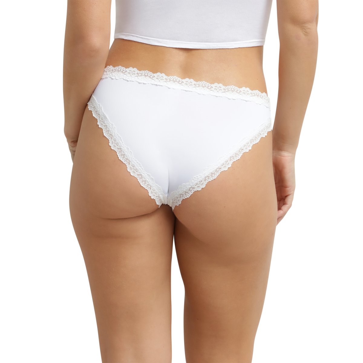 Culotte Micro Dentelle blanc, DIM