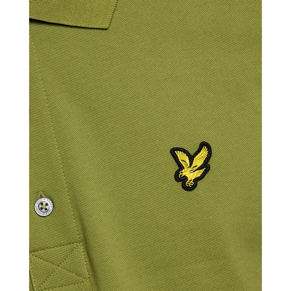 Polo en coton vert arbuste, LYLE & SCOTT