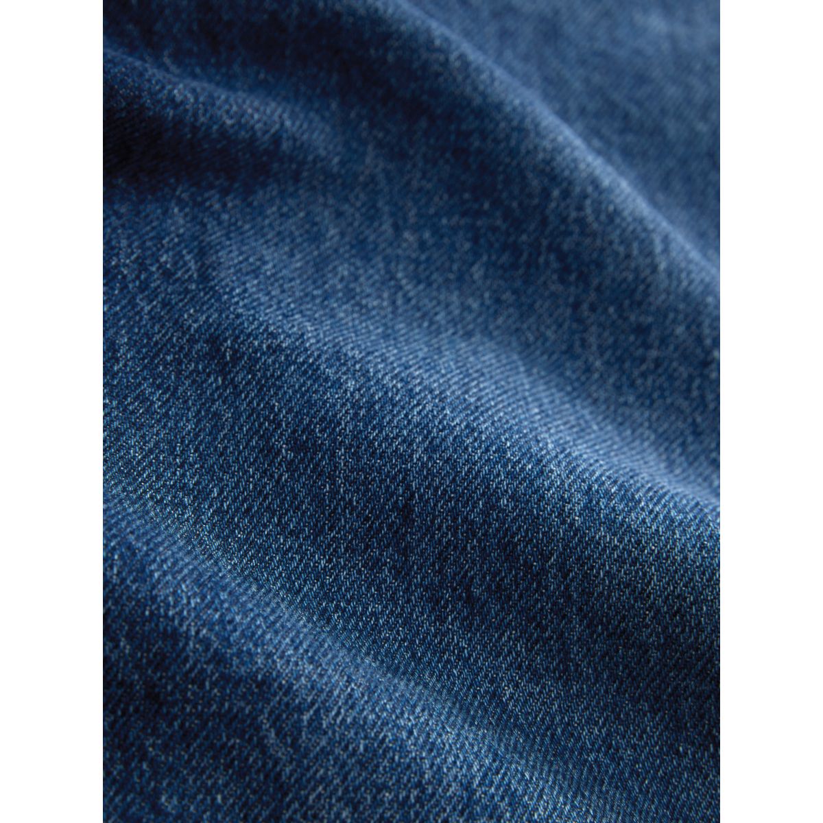 Jean court large avec ourlet retroussé bleu moyen, NEXT