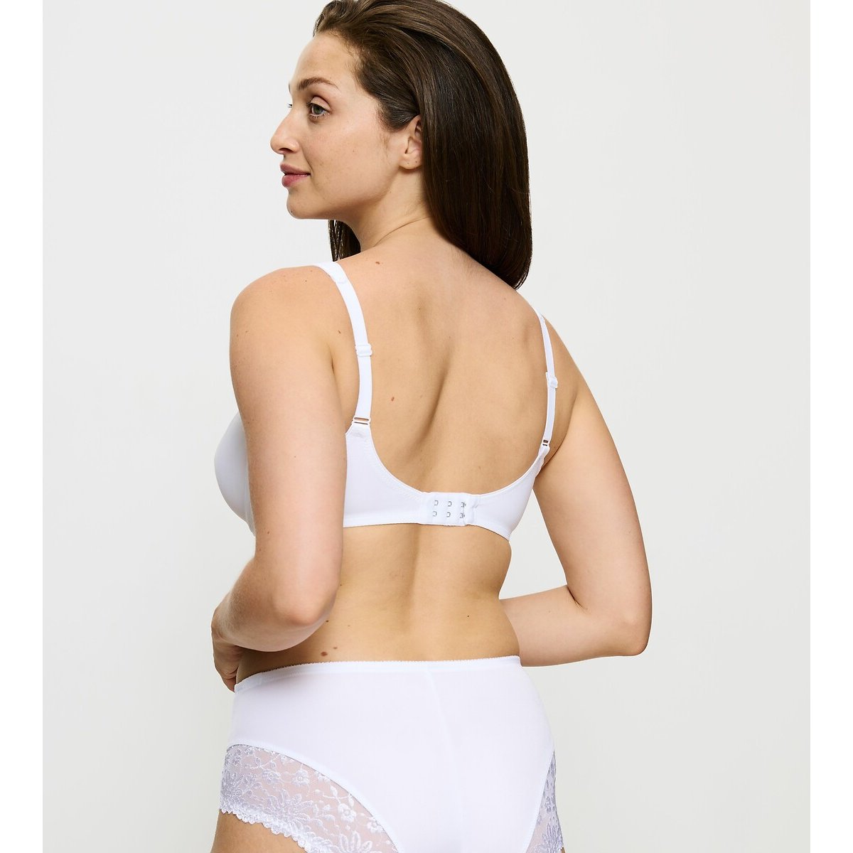Soutien-gorge emboîtant Modern Lace + Cotton blanc, TRIUMPH