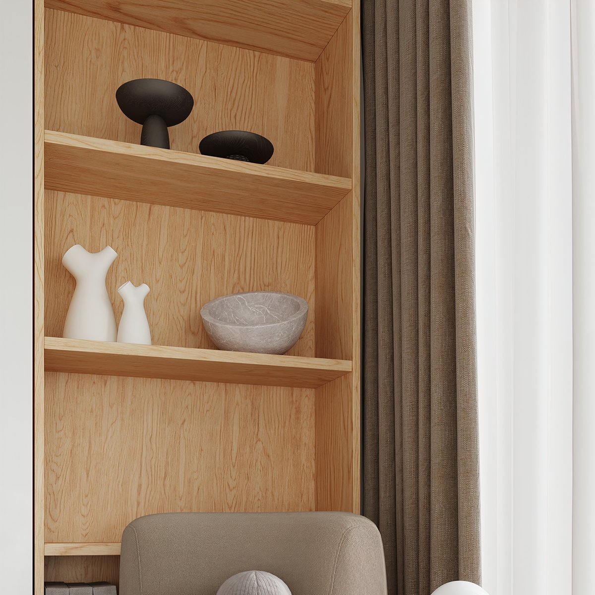 Plafonnier Bois Bois Naturel G9 1 Boomo 8 marron, EDEN