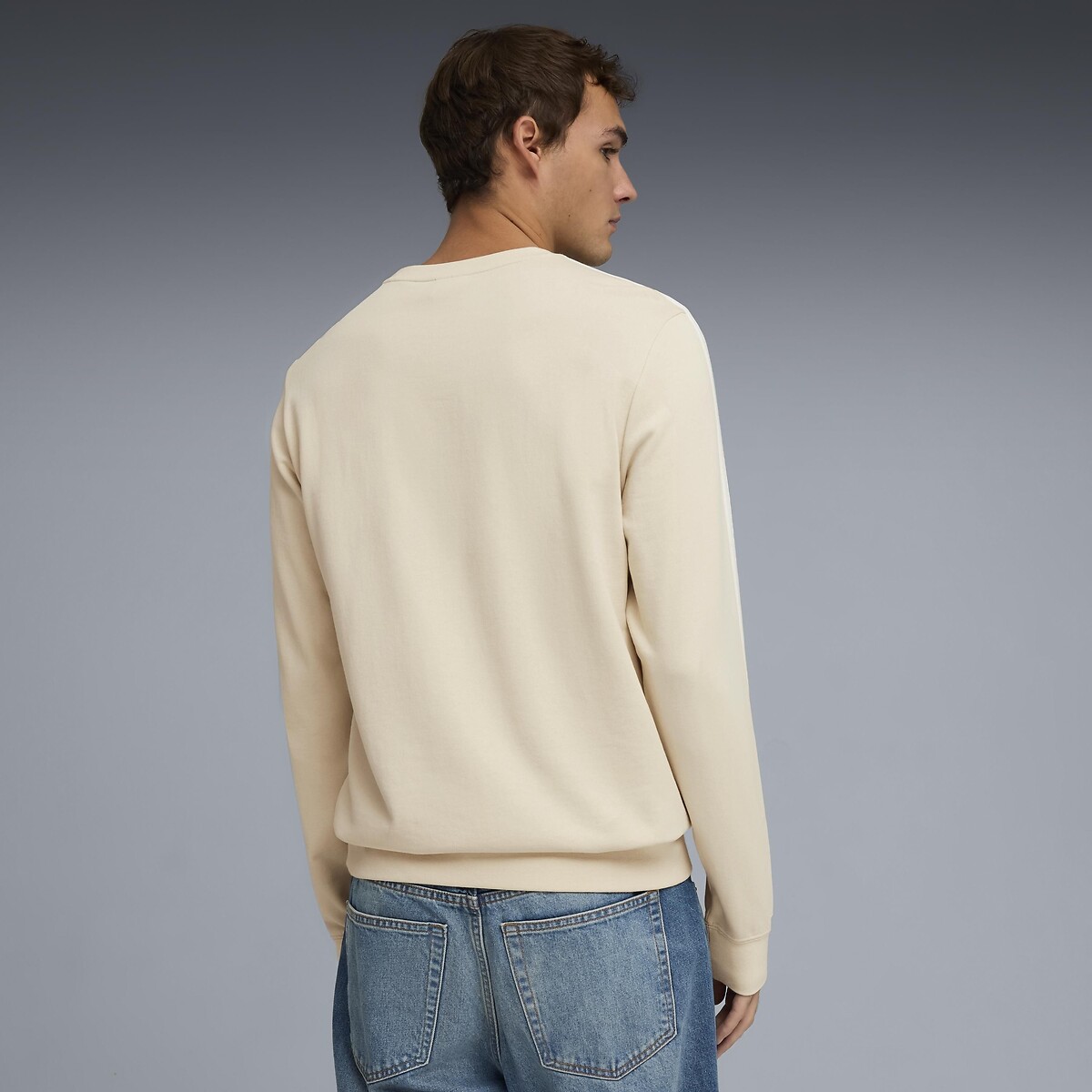 Sweater met ronde hals, ESSENTIEL creme   , PUMA