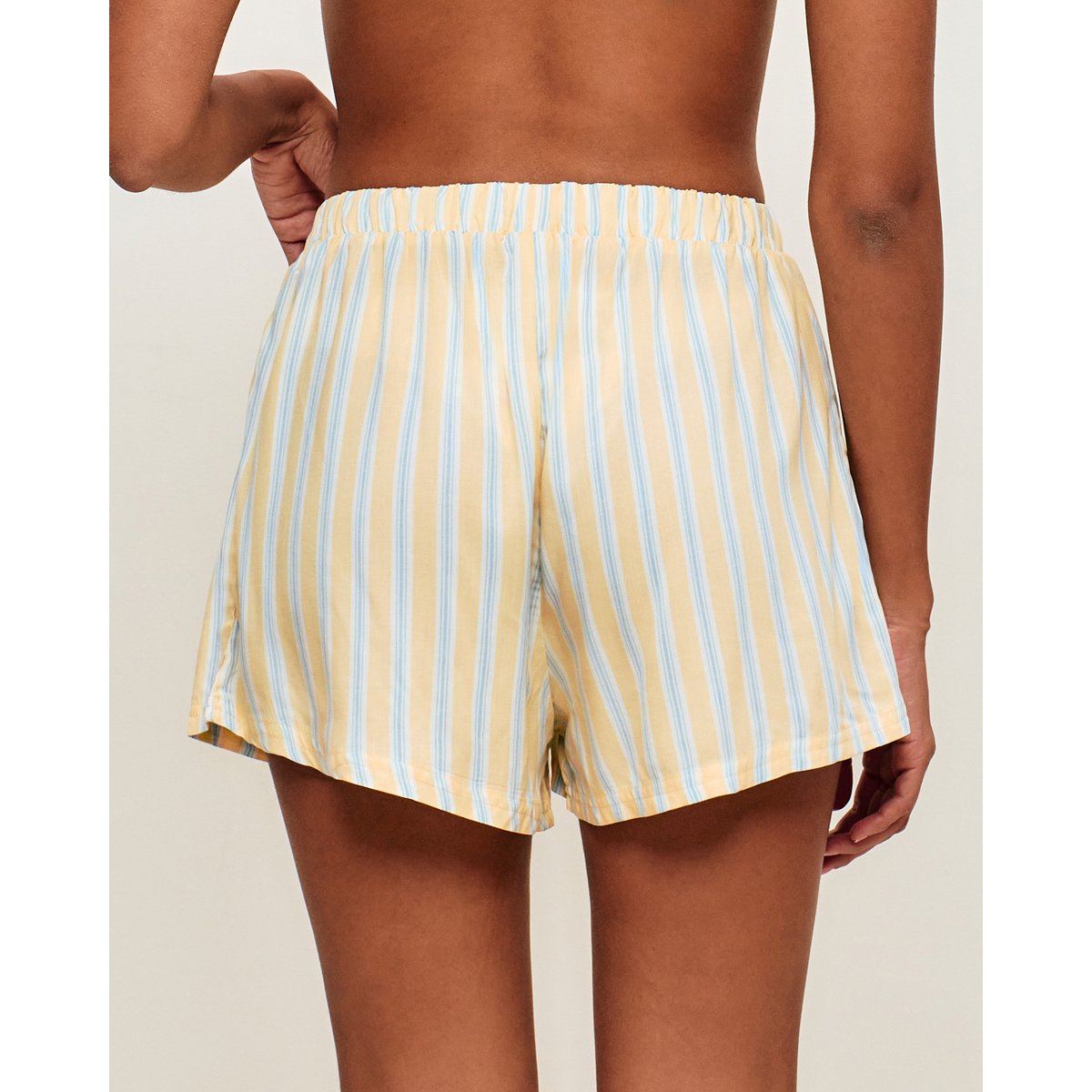 Ensemble chemise et short à rayures FLORENIZ jaune clair, UNDIZ
