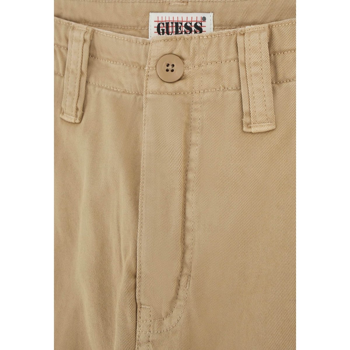 Pantalon Cargo En Twill marron, GUESS JEANS